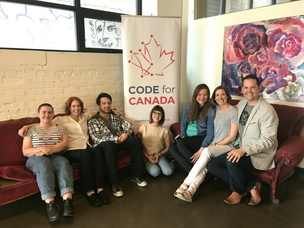 PHAC Fellows with their Core Team members, from left to right: Rosemarie, Erin, Adam, Glennys, Oksana, Cristina and Mark