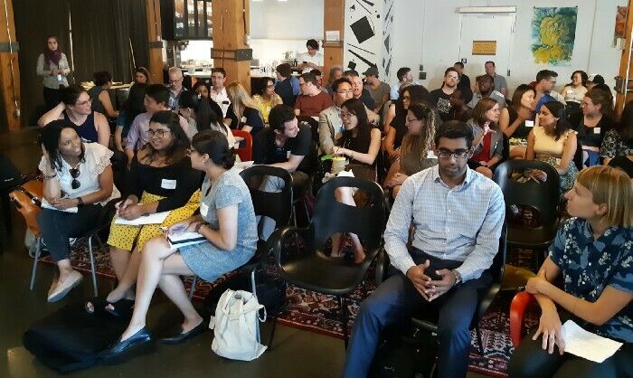 A full house at our Public Salon on Data, Policy-Making and City-Building on July 10.