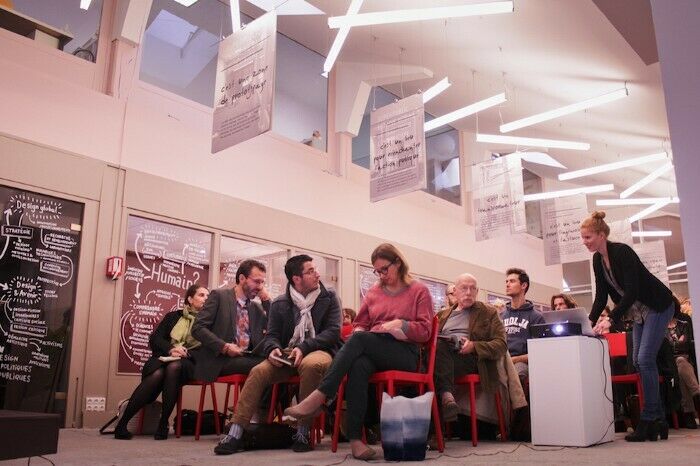Participants at an event in Superpublic’s collaboration space in Paris. (Photo via superpublic.fr)