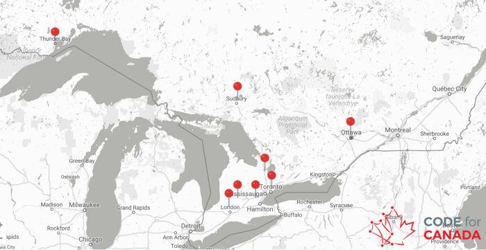 The team conducted user interviews and focus groups across Ontario, from Ottawa to Thunder Bay.