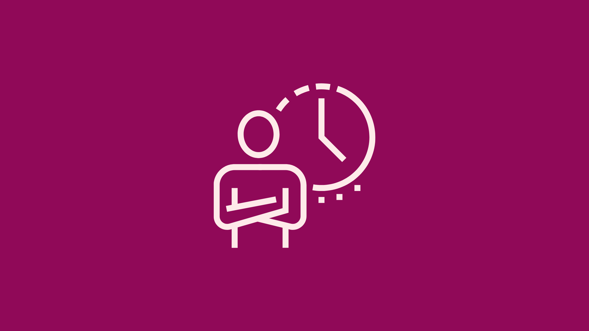 A person with arms crossed in front of a clock