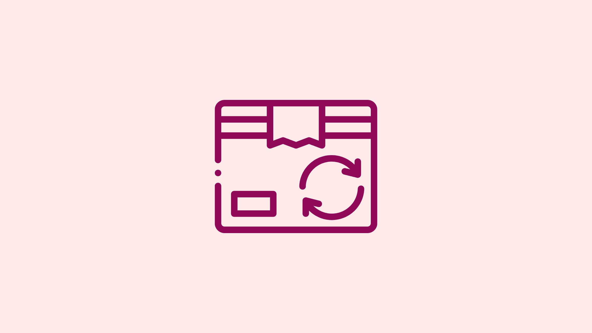 An icon with arrows making a circle