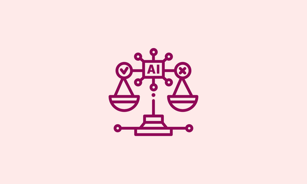 An illustration of two scales with the words ai and ai