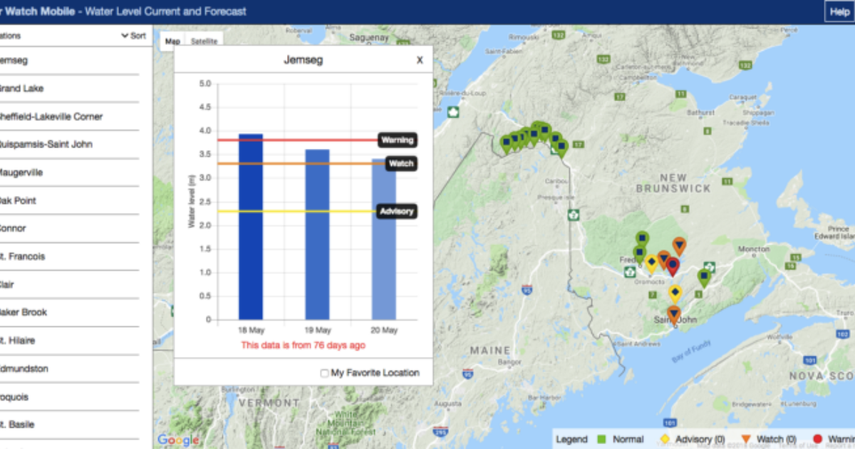 In New Brunswick, Open Data Keeps the River on Watch ...